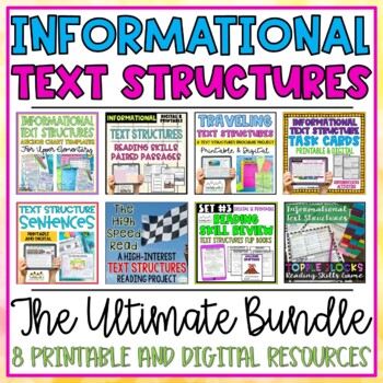 Preview of Informational Text Structures Activity Bundle