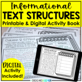 Informational Text Structures Book Reading Comprehension 