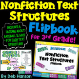Nonfiction Text Structures: Worksheets & Posters in a Flip
