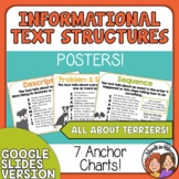 Informational Text Structures Posters - Anchor Charts for 
