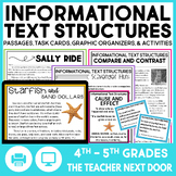 Informational Text Structures for 4th and 5th Grades Text 