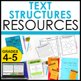 Teaching Text Structure Worksheets, Activities, Passages, 
