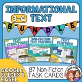 Informational Text Task Card BUNDLE | 3 Sets | Print & Dig