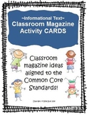 Informational Text Task Cards for Classroom Magazines