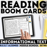 Informational Text Task Cards Digital Boom Cards