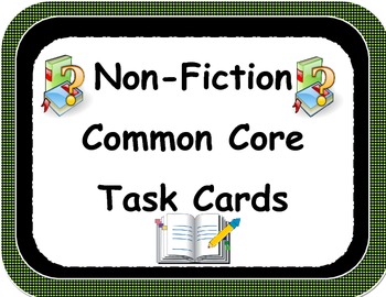 Preview of Informational Text Task Cards and More