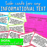 Informational Text Task Cards for Middle & High School