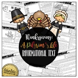 Informational Text: Thanksgiving Pilgrim | Reading Compreh