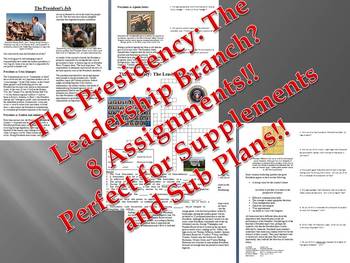 Preview of Informational Reading Text - The Presidency Bundle (No Prep/Sub Plans)