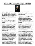Info Reading Text - US Presidents: George Washington (No P