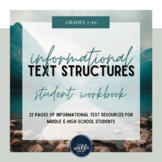 Informational Text Structures Workbook