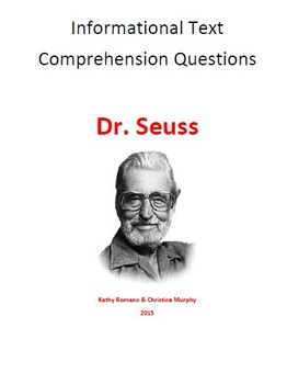 Preview of Informational Text and Comprenhsion Questions for Dr. Seuss