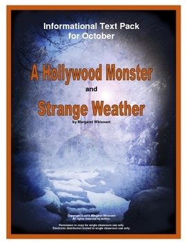 Preview of Informational Text for October and Halloween