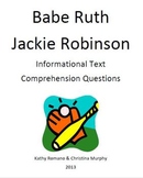 Informational Text on Jackie Robinson and Babe Ruth