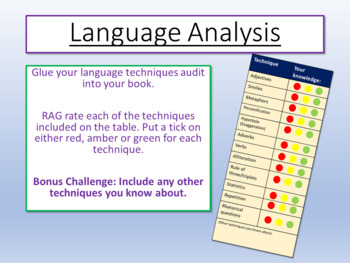 Preview of Informational Texts Language Analysis