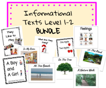 Preview of Informational Texts Level 1-2 BUNDLE
