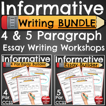 Preview of Informational Writing 4 and 5 Paragraph Essay Workshops