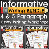 Informational Writing 4 and 5 Paragraph Essay Workshops