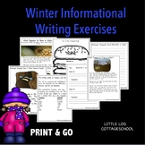 Animals in Winter Informal Writing Centers