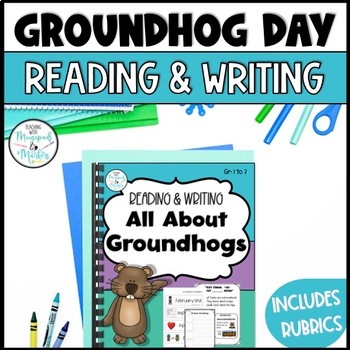 Preview of No-Prep Groundhog Day Non-fiction Reading & Writing Activities for Grades 1-3