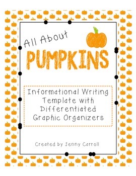 Preview of Informational Writing - All About Pumpkins