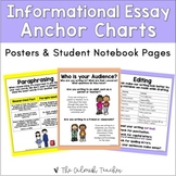 Informational Writing Anchor Charts (& Student Notebook Sheets)
