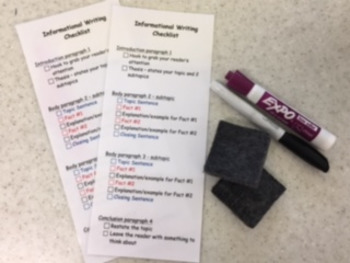 Preview of Informational Writing Checklist