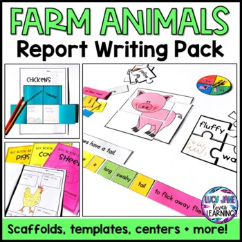 Preview of Informational Writing Farm Animals | Information Report Templates and Activities