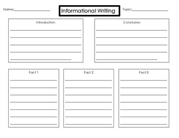 Preview of Informational Writing Graphic Organizer- Winter Theme