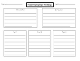 Informational Writing Graphic Organizer- Winter Theme