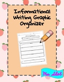 Informational Writing Graphic Organizer with Lines