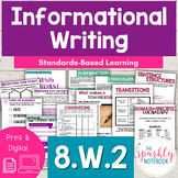 Informational Writing - Informative Essay - 8th Grade 8W2 CCSS