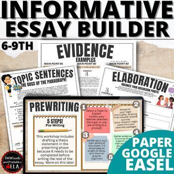 Preview of Informational Writing Informative Essay Explanatory Expository Unit W. Text