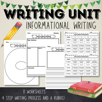 Preview of Informational Writing - Informative Writing Process - Graphic Organizers/Rubric