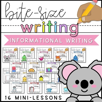 Preview of Informational Writing Mini-Lessons | Animal Research Unit | 1st & 2nd Grade
