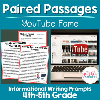 Preview of Informational Writing Paired Passages Activities 4th & 5th Grade YouTube Famous