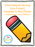 Informational Writing Paper Template non-fiction writing Lucy Calkins