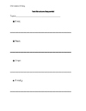 Informational Writing Planning Pages
