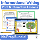 Informational Writing Print and Interactive Lessons How to