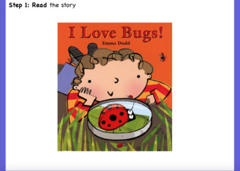 Preview of Informational Writing Process for "I Love Bugs" (WonderWorks)