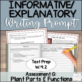 Informational Writing Prompt Assessment G | Text Dependent