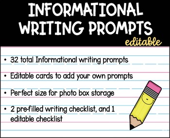Preview of Informational Writing Prompts