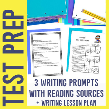 Preview of Informational Writing Prompts & Reading Sources for Writing Test Prep Practice