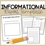 Informational Writing Report Template