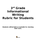 Informational Writing Rubric for Students