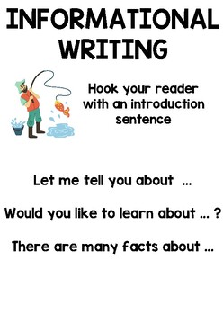 Preview of Informational Writing SMART SHEET