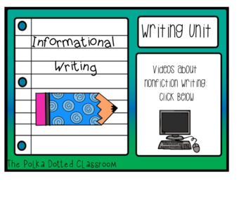 Preview of Informational Writing Smartboard