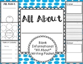 Informational Writing Template Packet {All About Books}