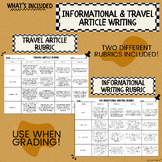 Informational Writing & Travel Article Rubrics