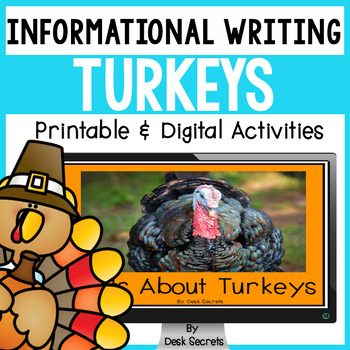 Preview of Informational Writing Turkeys | Animal Research Project | Informational Text